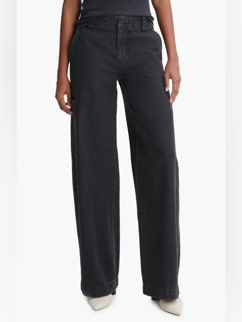 Vince Utility Straight Leg Cargo Jeans - Size 0